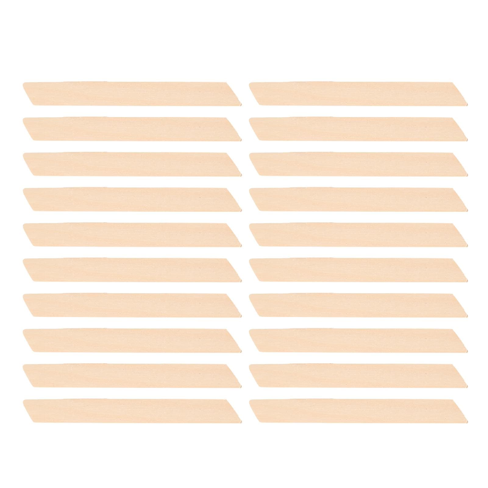 20pcs Quadrangle Shape Wooden Wax Sticks Wax Spatulas Applicator Hair Removal Tool