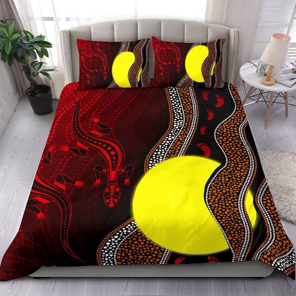 Purple Australian Original Bedding Set Geometric Pattern Duvet Cover Microfiber Indigenous Style Comforter Cover Twin King Size 155x215cm 3pcs