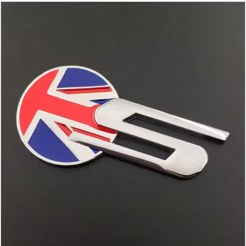 Clip Grille Sticker For F-TYPE E-PACE F-PACE XE XF XJL R S Sport Emblem Sticker Car Front Grille Badge Sticker Accessories Red&Blue S Badge Sticker