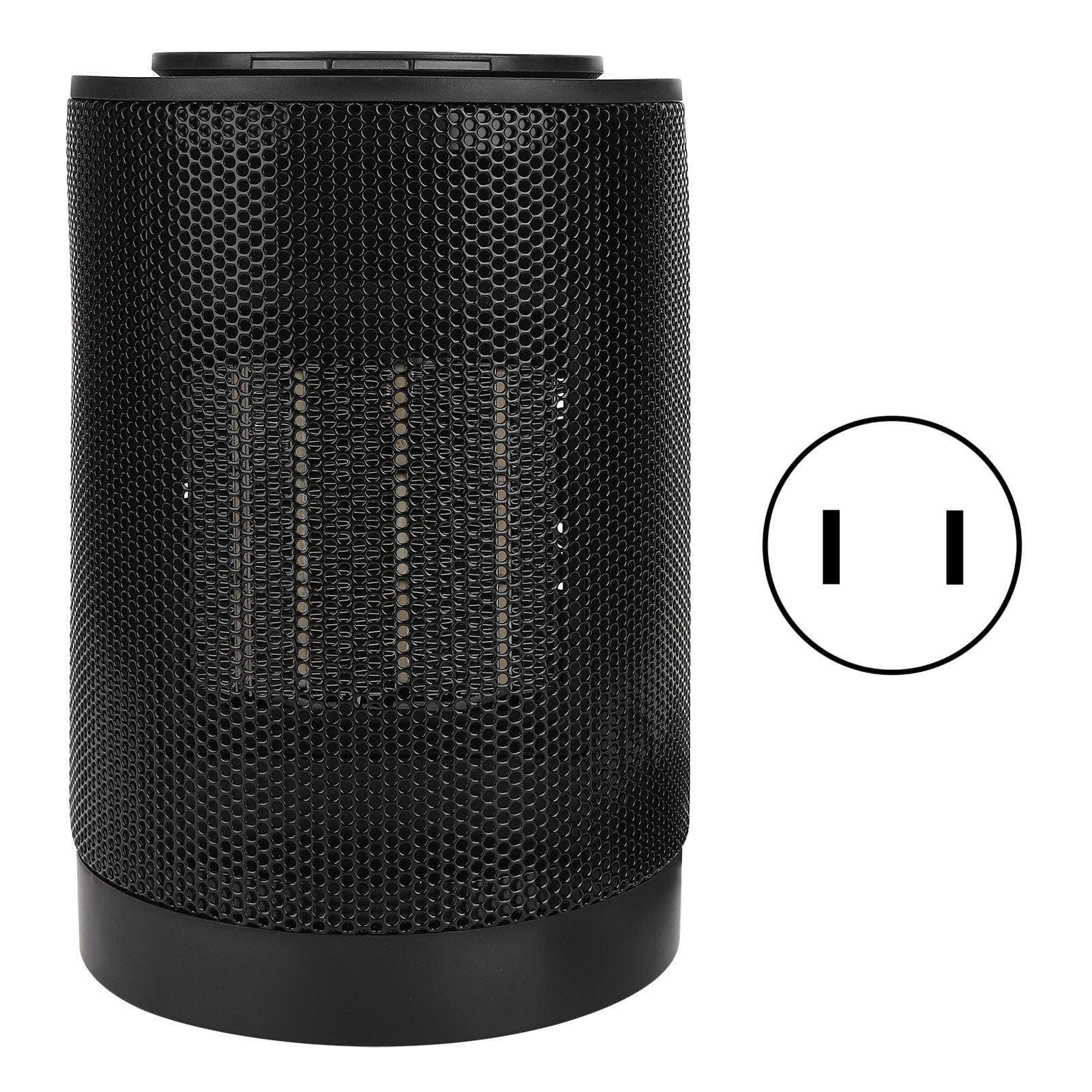 Desktop Electric Heater 1200W 70 degrees  Rotation Intelligent Warmer PTC Ceramic Heating PortableUS Plug