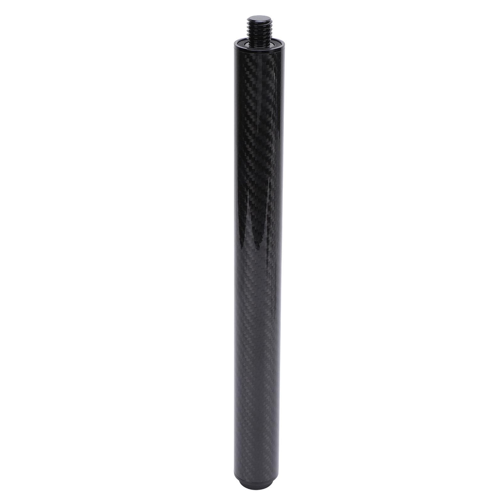12 Inch Carbon Fiber Billiard Pool Cue Extension Billiards Accessory Pool Cue Extender with Rubber
