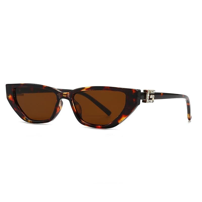 Trendy Cat Eye Sunglasses for Men Women Narrow Model Street Style Lh275 Cross Border Fashion