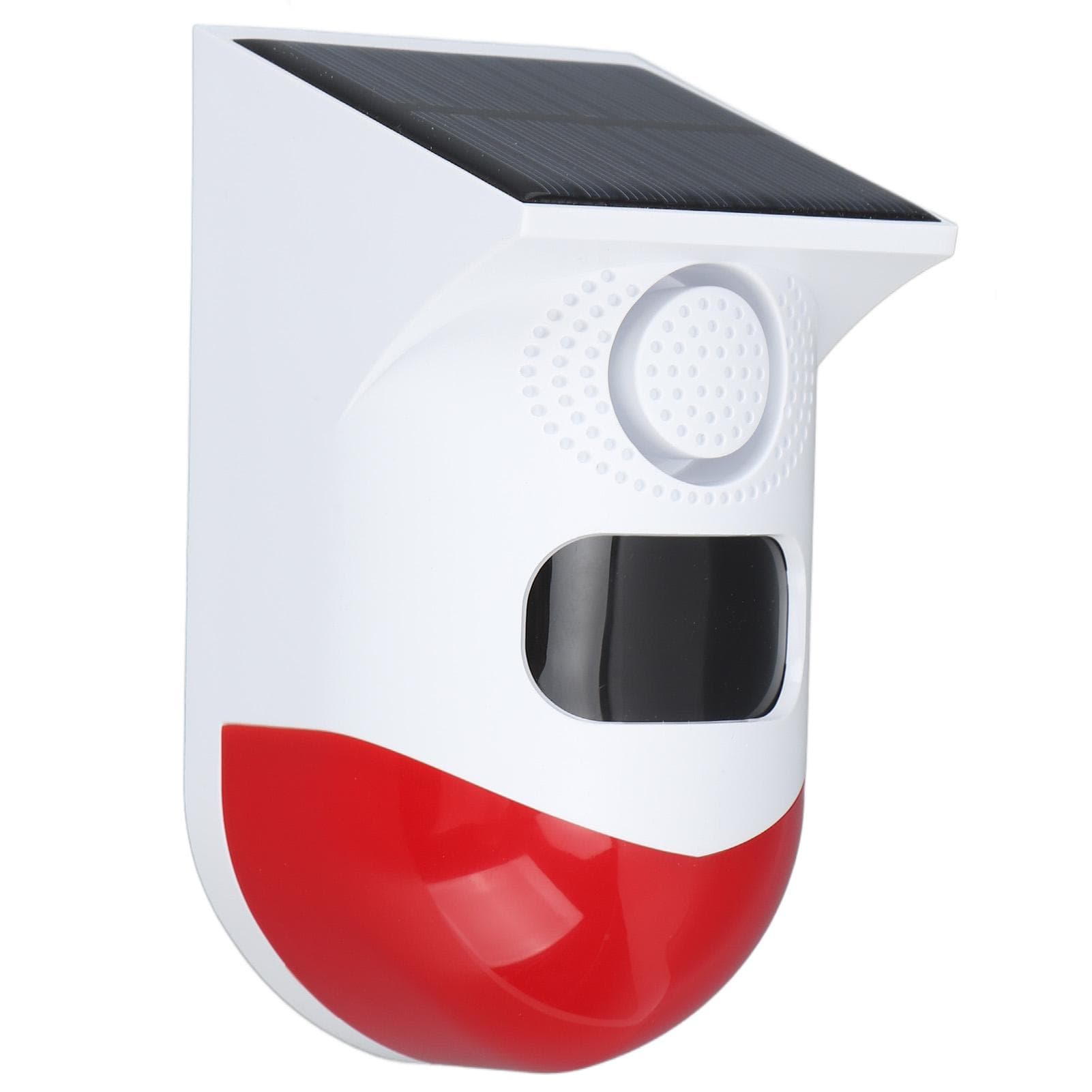 Outdoor Solar Motion Sensor Alarm Outdoor Solar Powered Safety Wireless Alarm with Sound Light