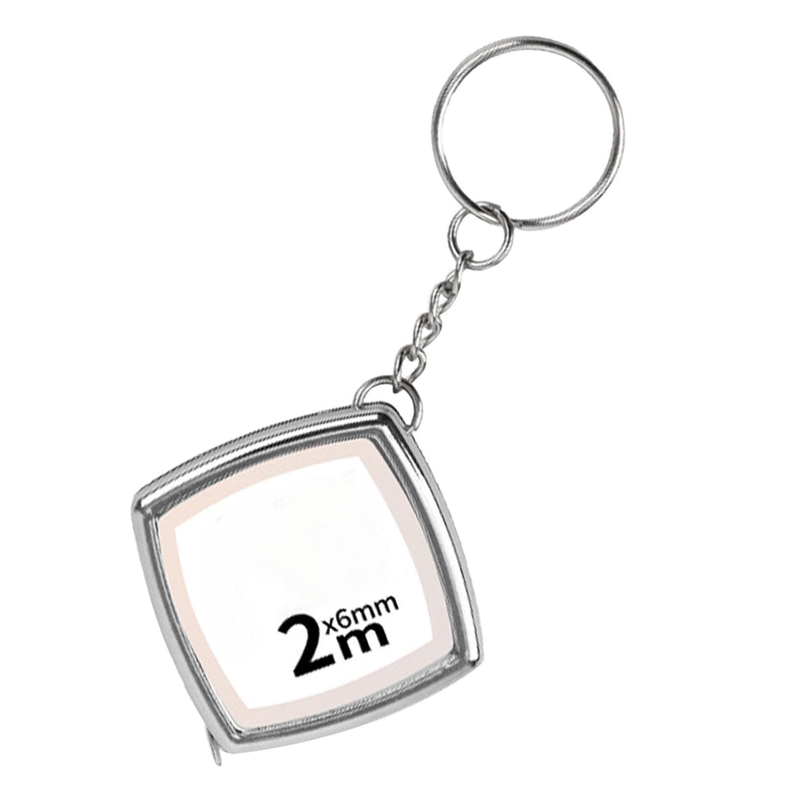 Mini Tape Measure with Keychain Steel Retractable Tape Portable Measuring Tape 2 Meters