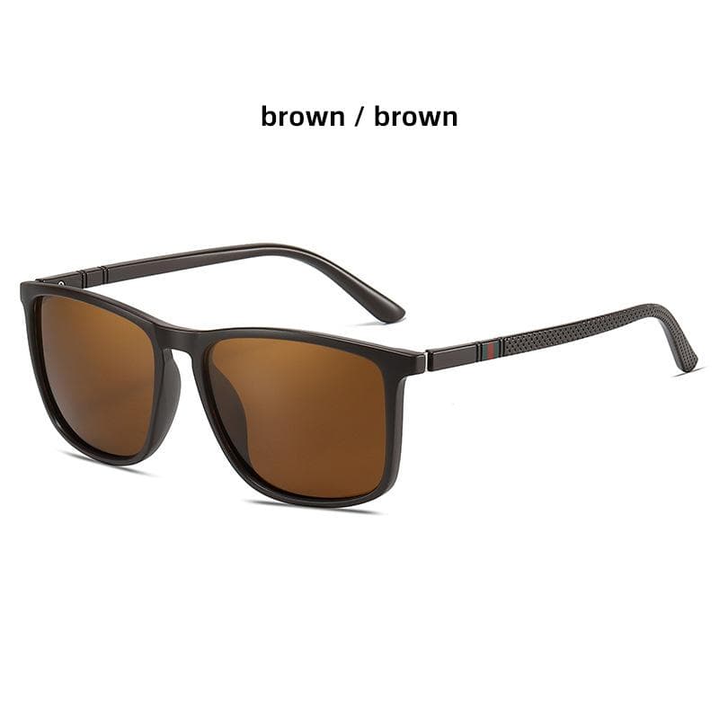 High Quality TR90 Sunglasses Men Square UV400 Vintage Designer Sun Glasses With Box