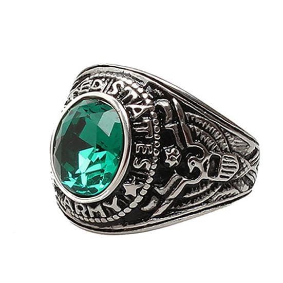 Stylish Wedding Ring Shiny Wear-resistant Decorative 10 green