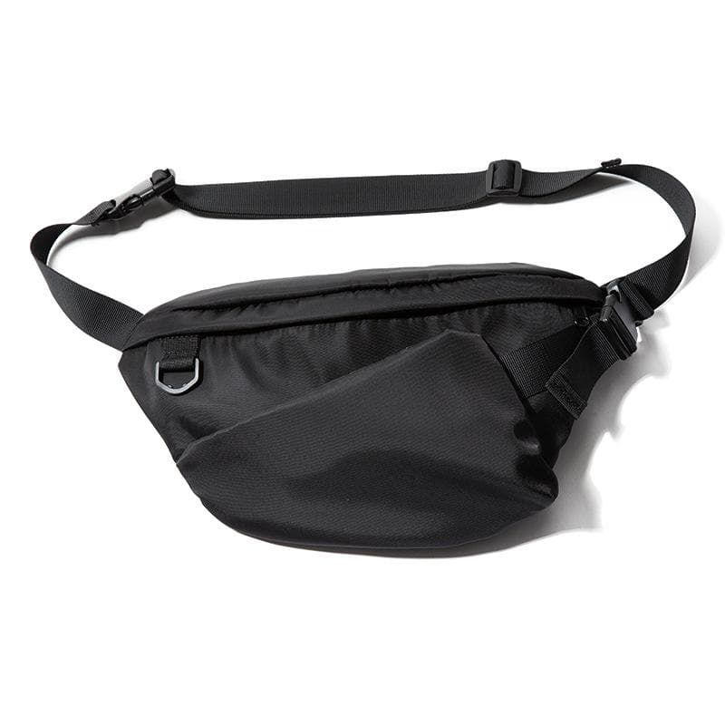 Casual Crossbody Bag, Men's Chest Bag, Mobile Phone Bag, Single-shoulder Bag, Mini Crossbody Bag for Travel, Sports Bag 8 inches black
