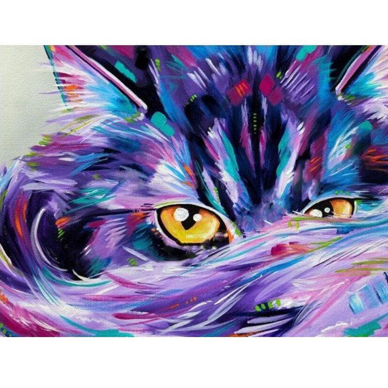 Diamond Painting Animals Pictures of Rhinestones Diamond Embroidery Full Display Cat Home Decoration 20X30CM