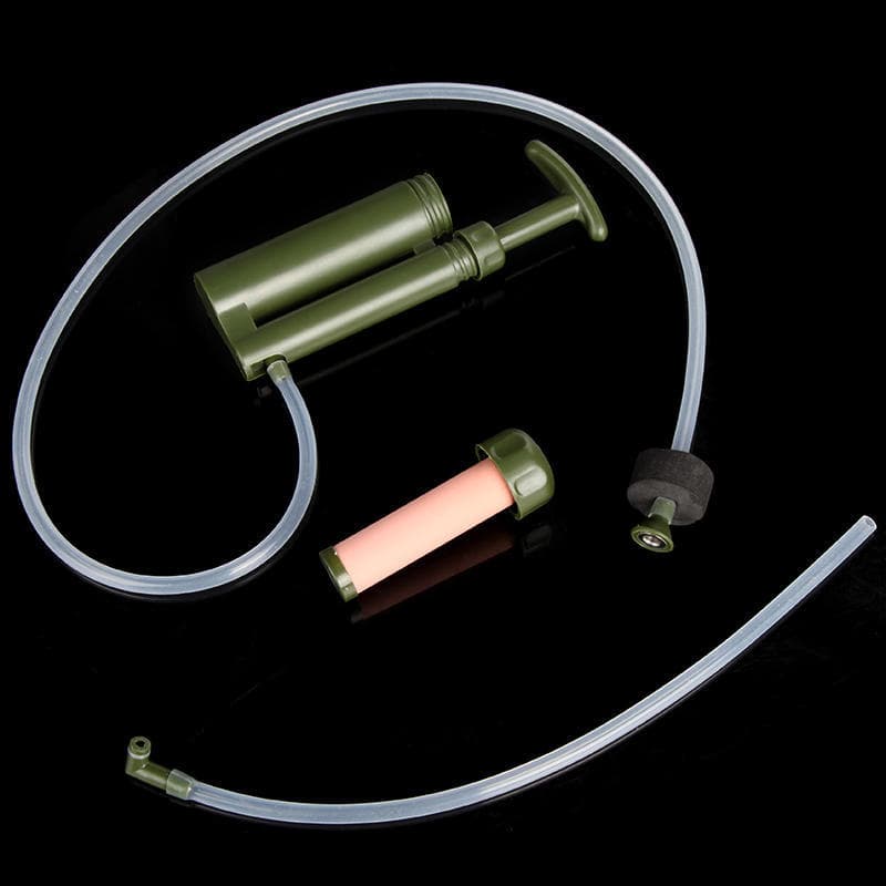 Easy Portable Ceramic 0.1 Micron 2000L Soldier Water Filter Purifier Cleaner for Outdoor Camping army green