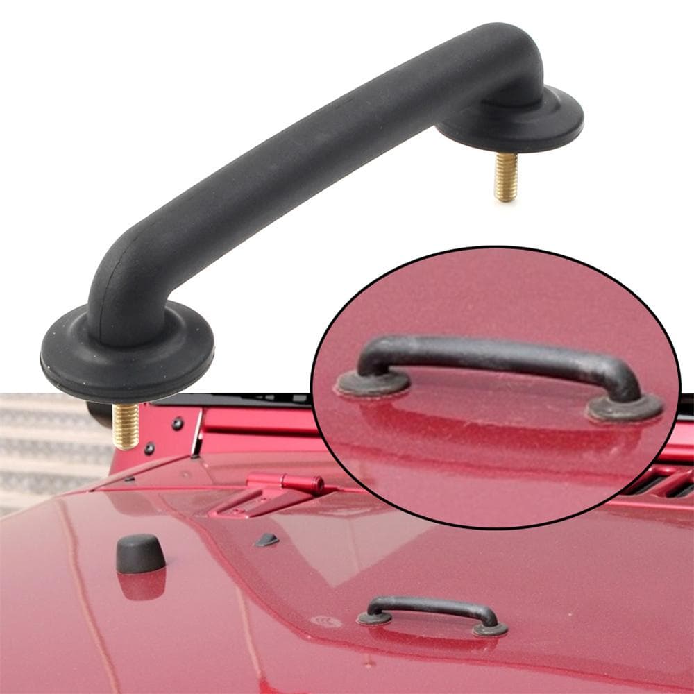 Black Hood Hold Down Bracket For Jeep TJ 1997-2006 JK Wrangler 2007-18 55176422