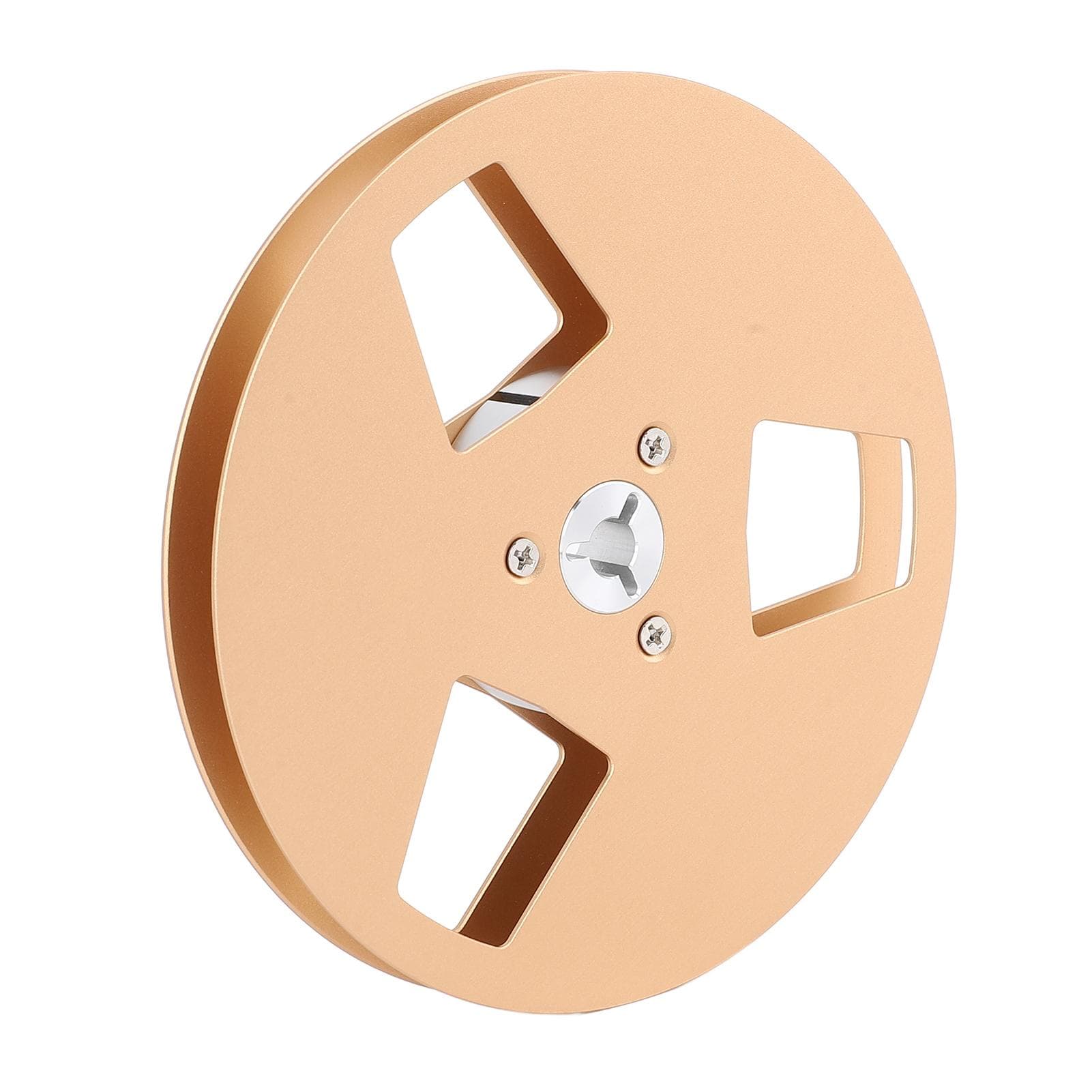 Empty Tape Reel Aluminum Alloy 3 Holes 5 Inch Sound Tape Empty Reel for NAGRA for Studer ReVox Reel gold