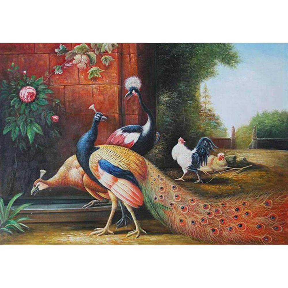5D DIY Full round Diamond Painting lonely Eagle Embroidery Cross Stitch 20X30CM