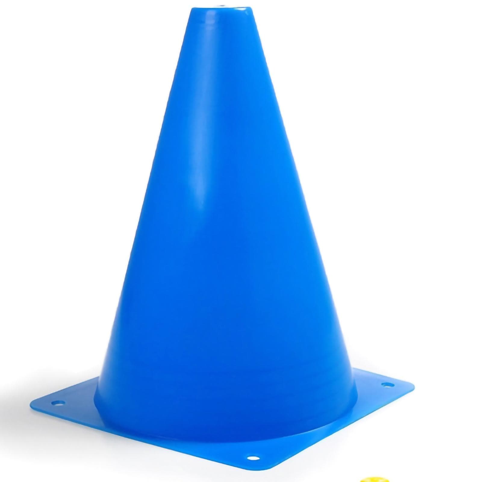 Football Training Marker Cones Running Sport Training Traffic Cones Set of 10 Pieces 18cm Blue