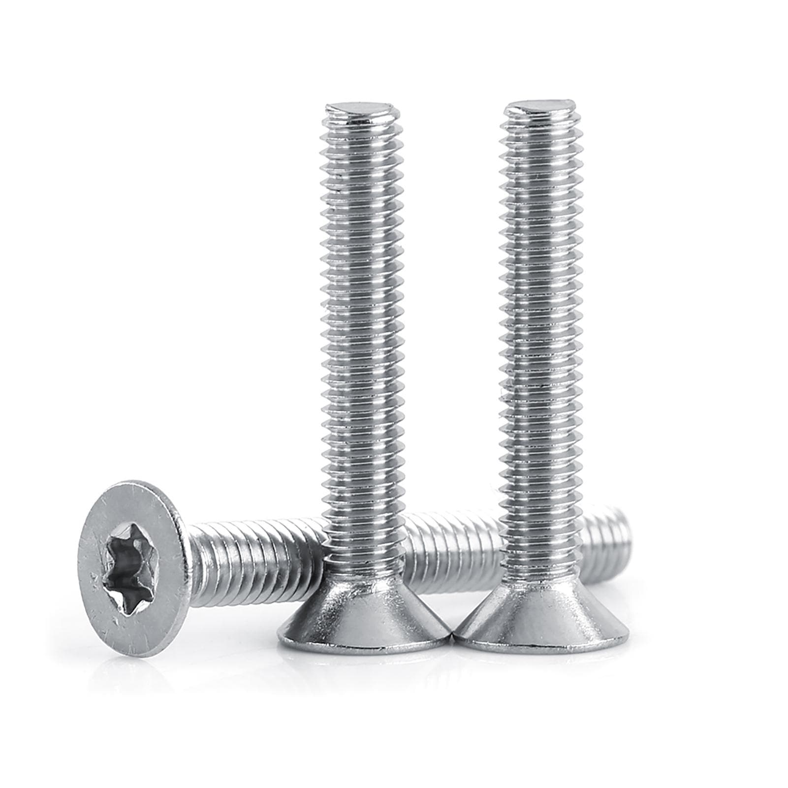 M4 Stainless Steel Flat Head Star Drive Machine Screws Bolts (M4*30)