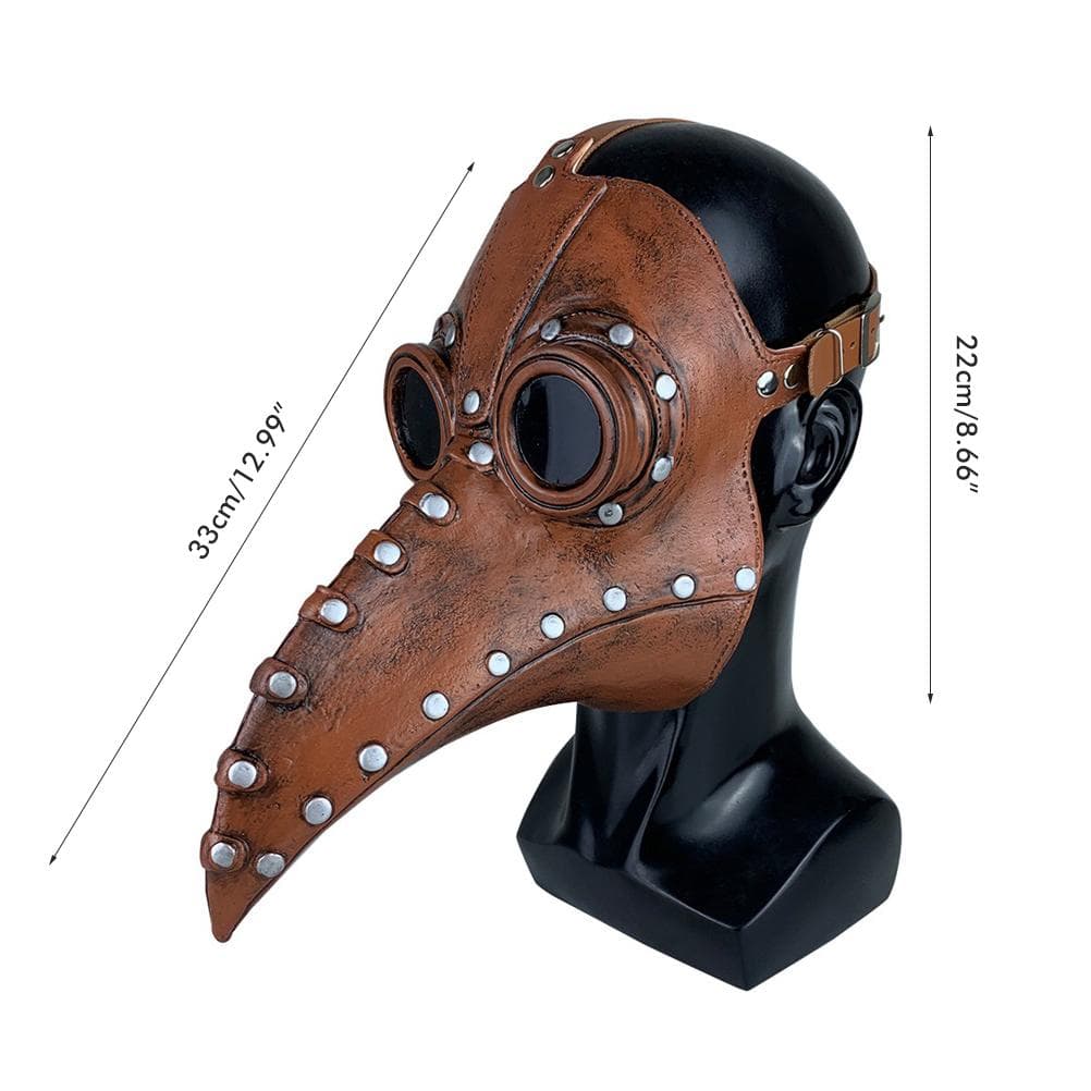 Halloween Beak Face Cover Latex Steampunk Face Cover for Halloween Party Cosplay Costume Dress Up