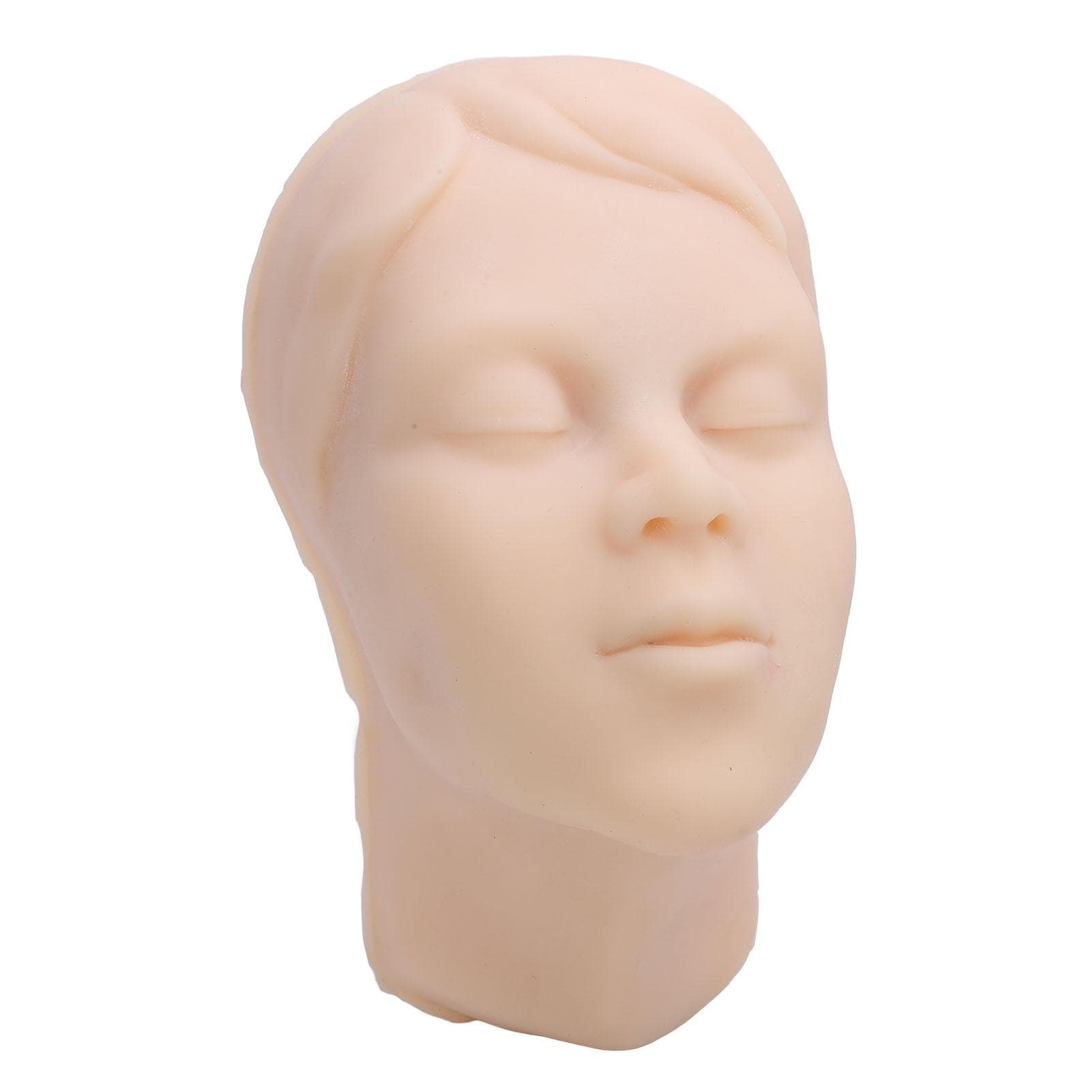 1:1 Mannequin Face Model Student Esthetician Silicone Head Model for Micro Plastic Teaching