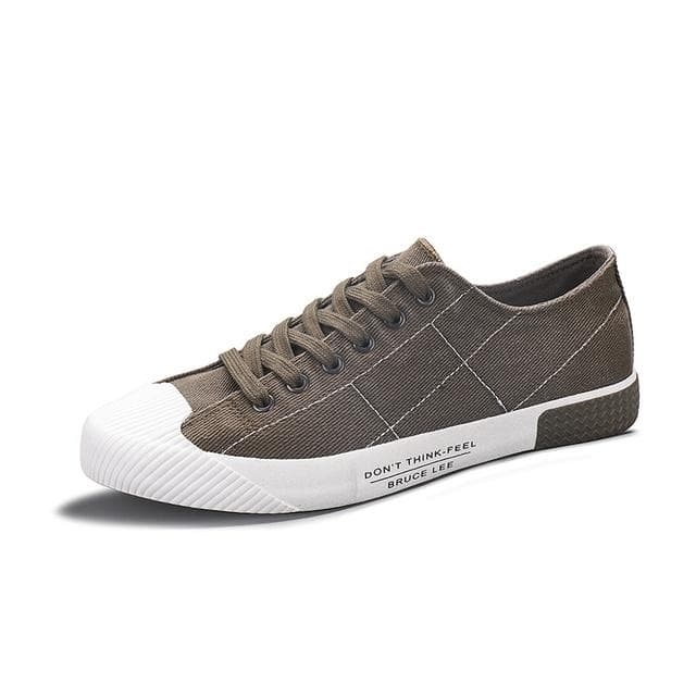 heap Canvas Shoes for Men Green Plaid Flat Shoes Men Lace-up Breathable Casual Shoes Men Espadrilles zapatos hombre 43 grey