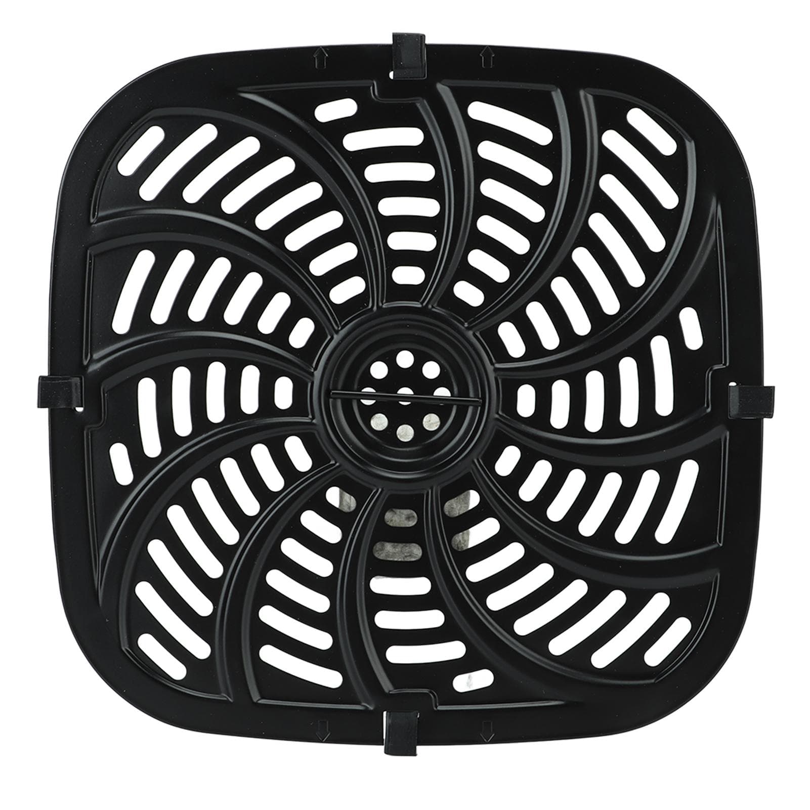 Fryer Replacement Tray Fryer Accessory Part Non Stick Grill Pan Crisper Plate with Rubber Bumper L(for 6.5-9kg)