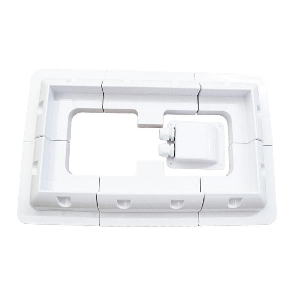 Solar Panel Mounting Brackets, 7 Pieces ABS Solar Panel Roof Mounting Kit for RVs Caravans Campers white