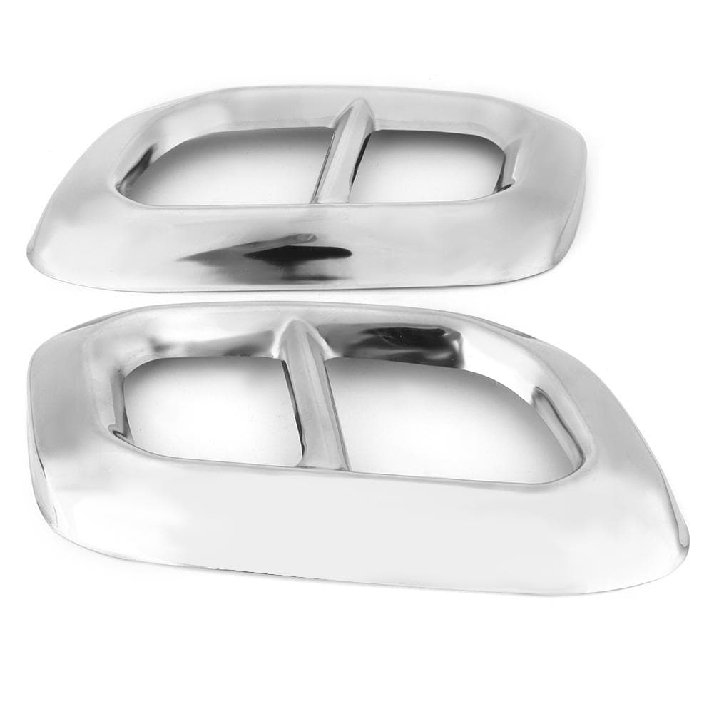 2pcs Car Tail Throat Frame 4 Outlet Exhaust Pipe Trim Fits for Mercedes Benz GLC GLE GLS W167 X253