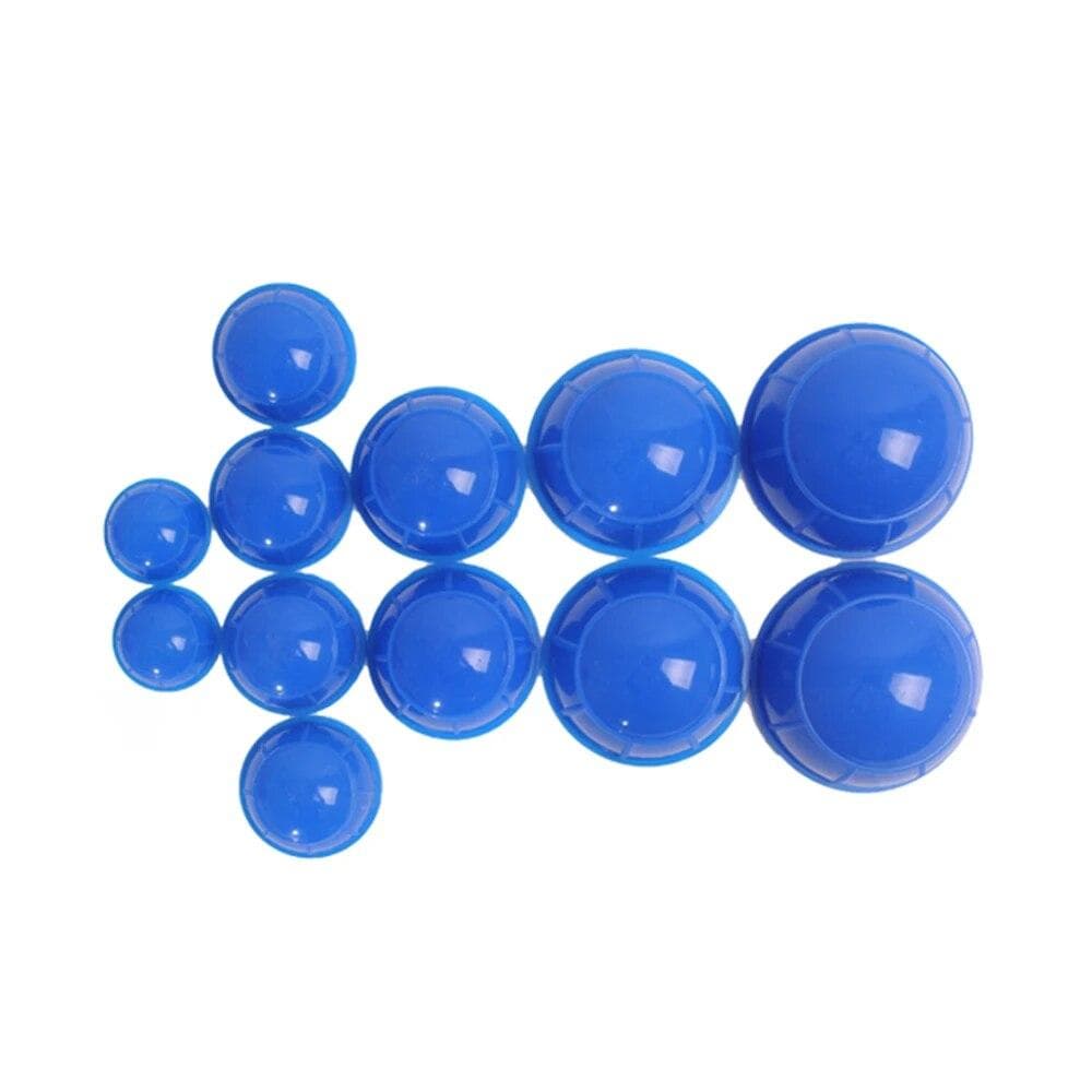 Silicone Cupping Set Vacuum Suction Cups Body Massager Anti Cellulite Weight Loss Body Face Cupping Slimming Massager UNITED KINGDOM blue
