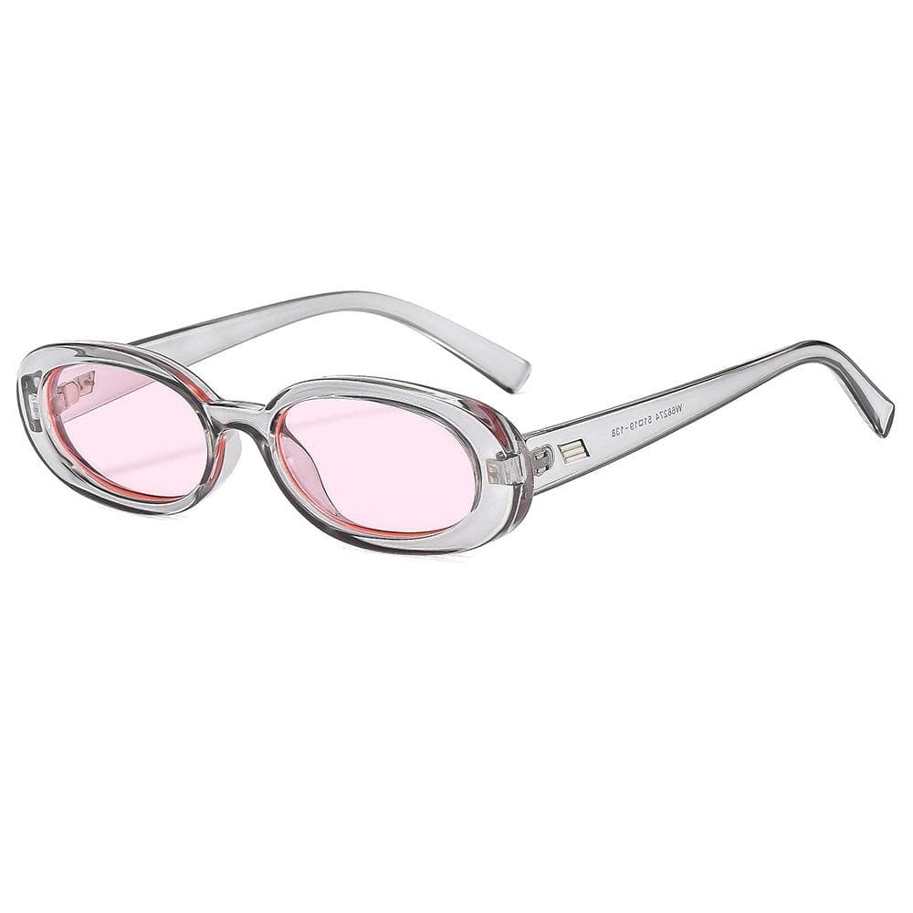 New Retro Oval Sunglasses Men Women Fashion Small Frame Leopard Sun Glasses Luxury Designer Punk Eyewear