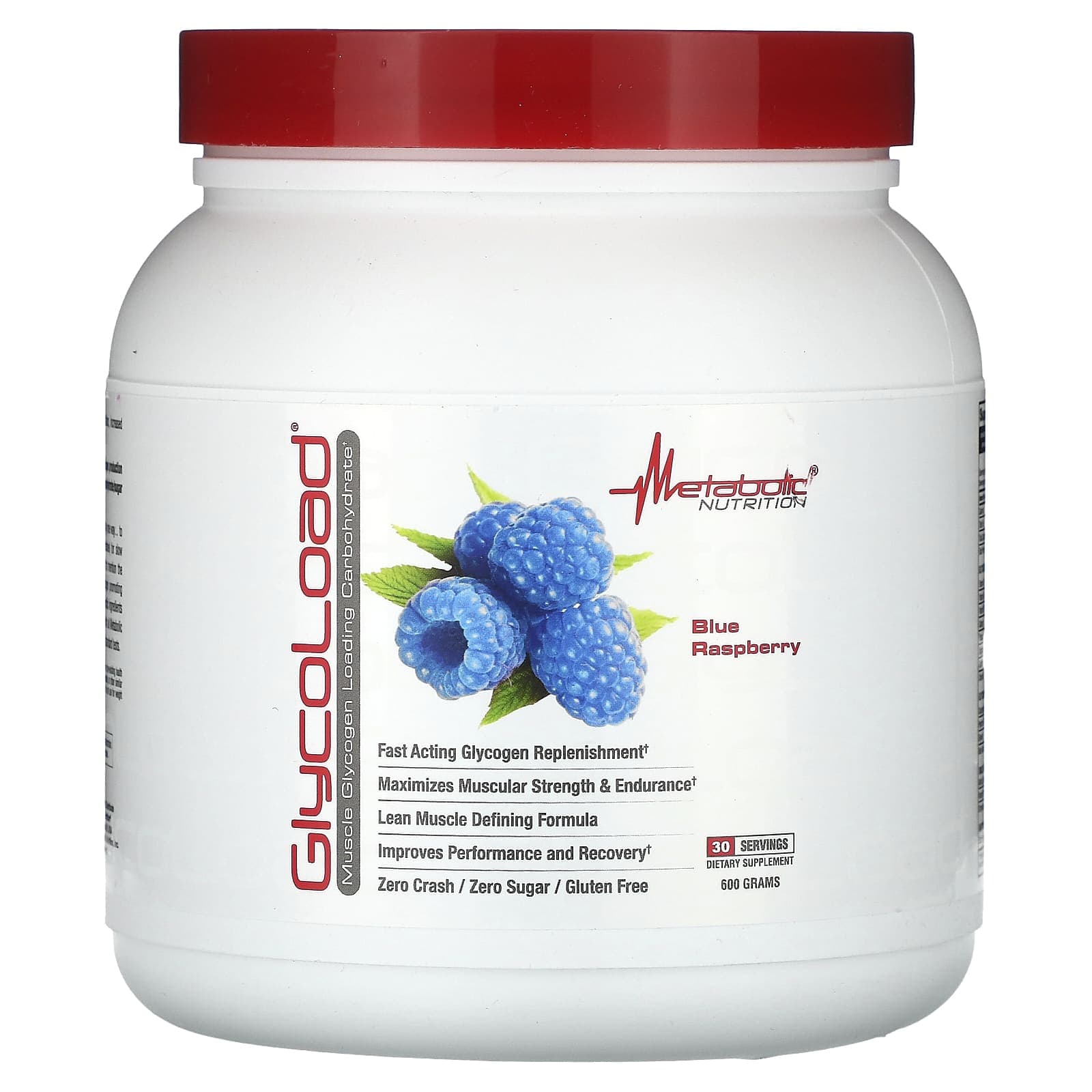 Metabolic Nutrition, GlycoRoad, Blue Raspberry, 600g