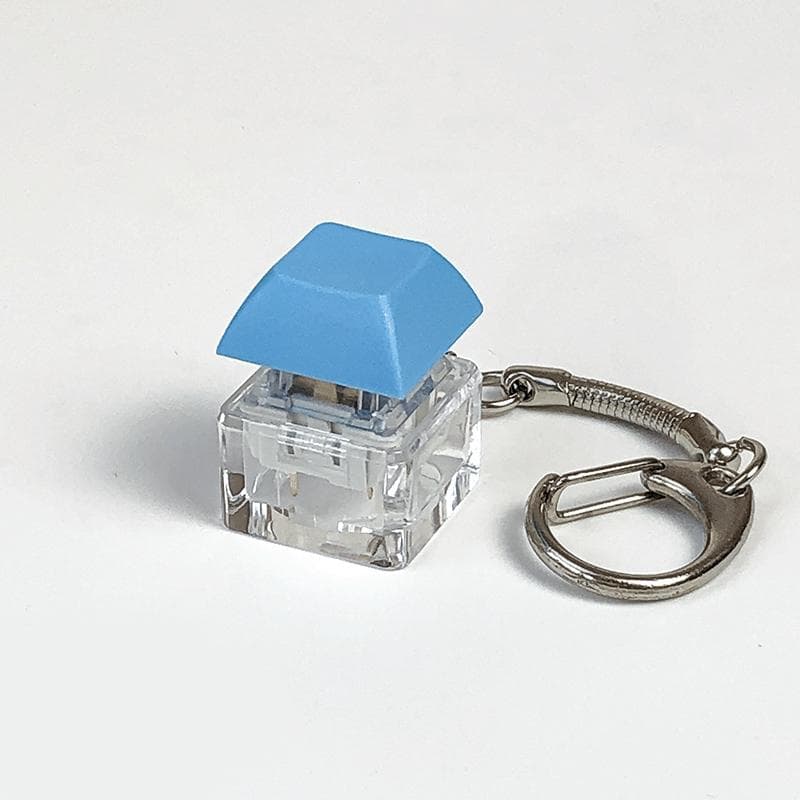 Key Switch Keychain Shaft Tester Mechanical Keyboard Fidget Button Fidget Button Finger Toys Relief Stress Gifts For Adults blue
