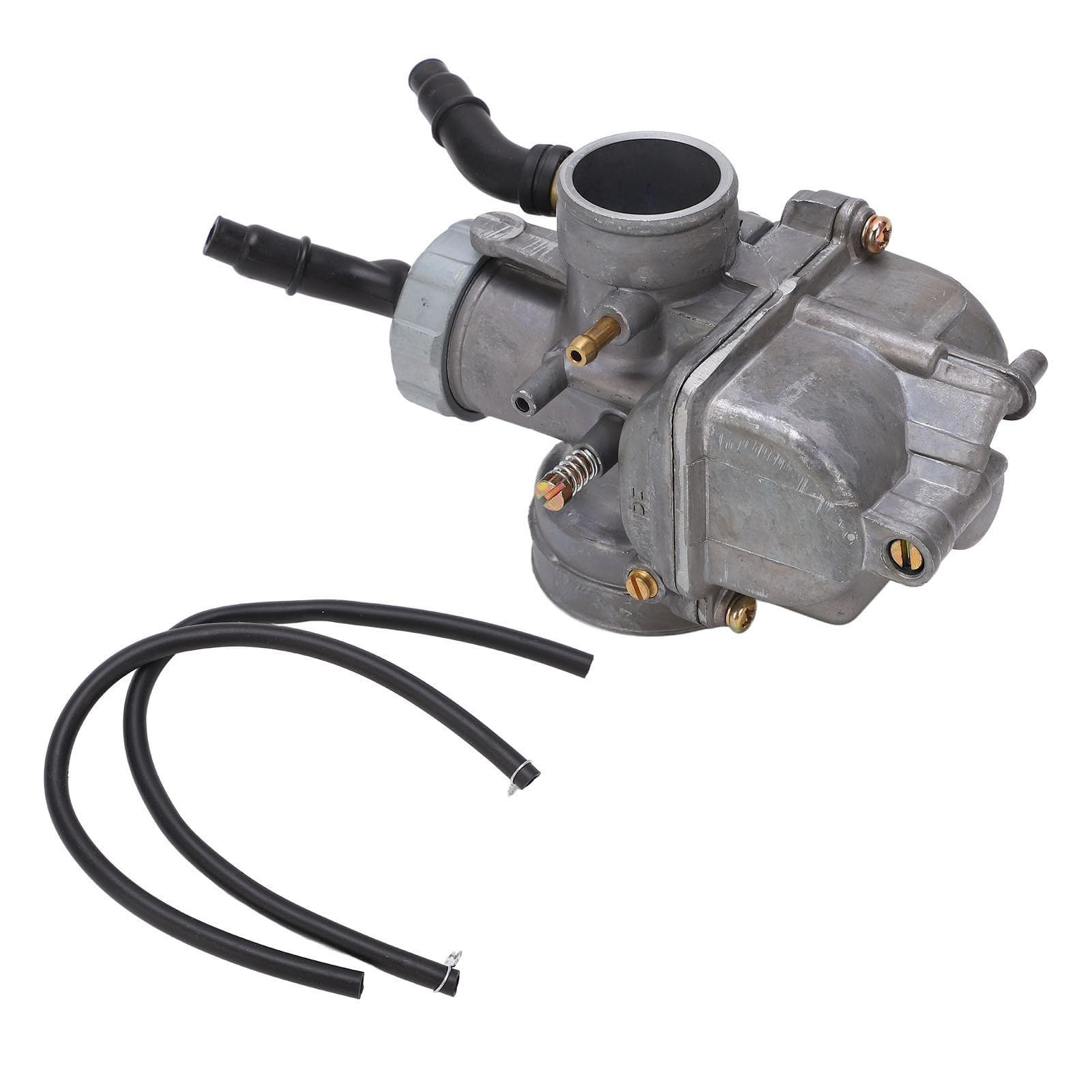 PE24mm Motorcycle Carb Carburetor Assembly with 2 Hoses for 50cc to 100cc Motorbike ATV Quad