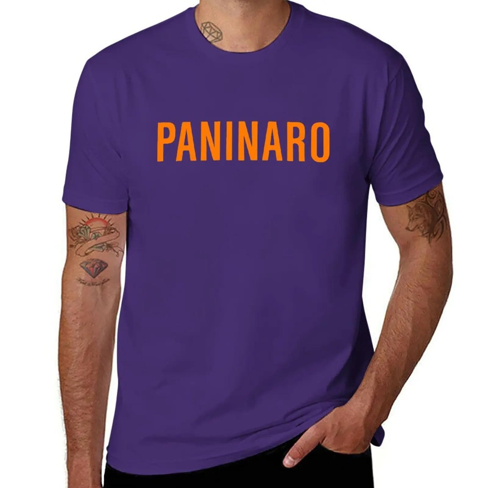Paninaro (orange) T-Shirt tees sublime blacks Men's t-shirt S purple