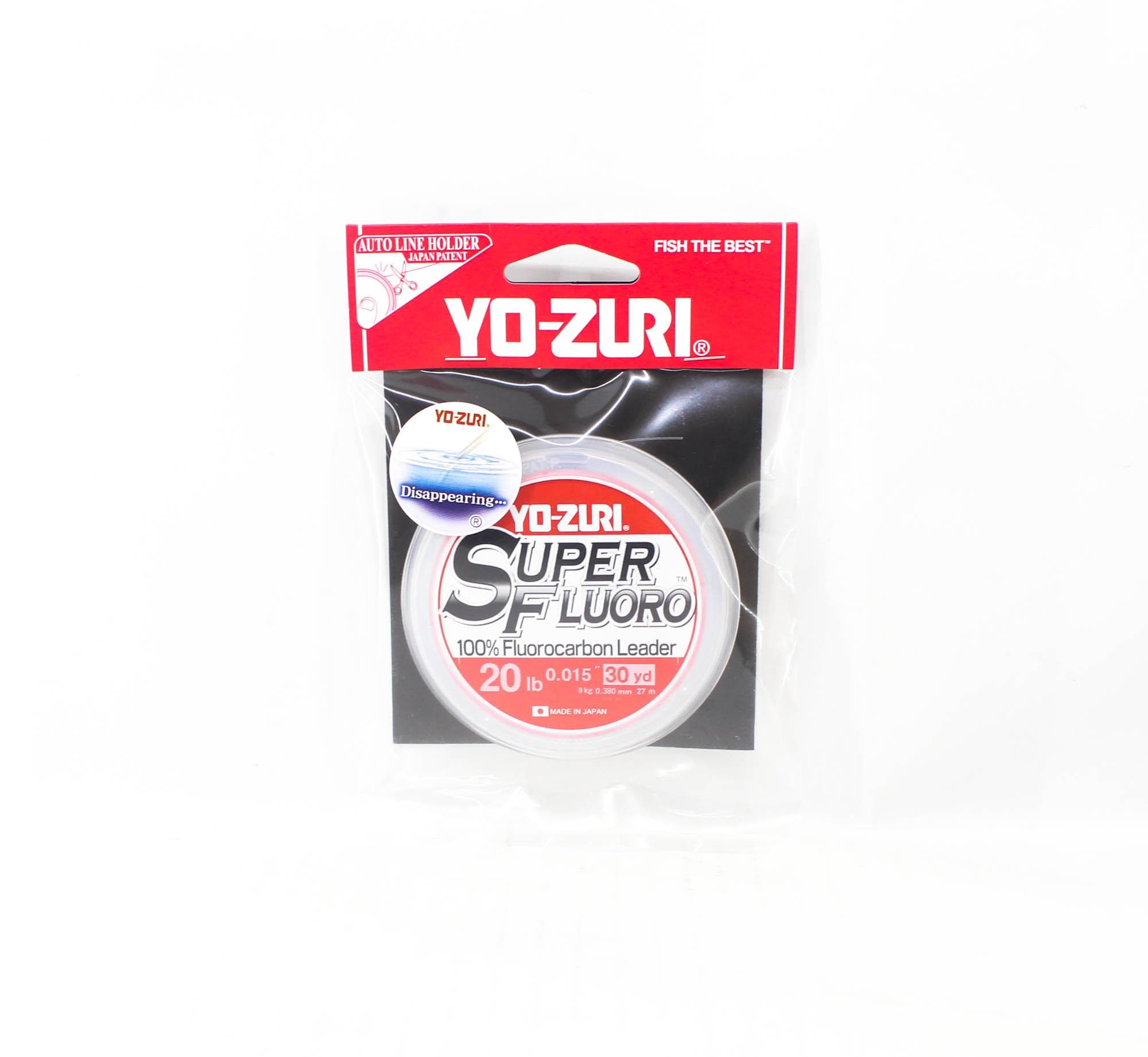 Yo Zuri Super Fluoro Fluorocarbon Leader 30yds 20lb 0.38mm R1487-NC (8656) clear
