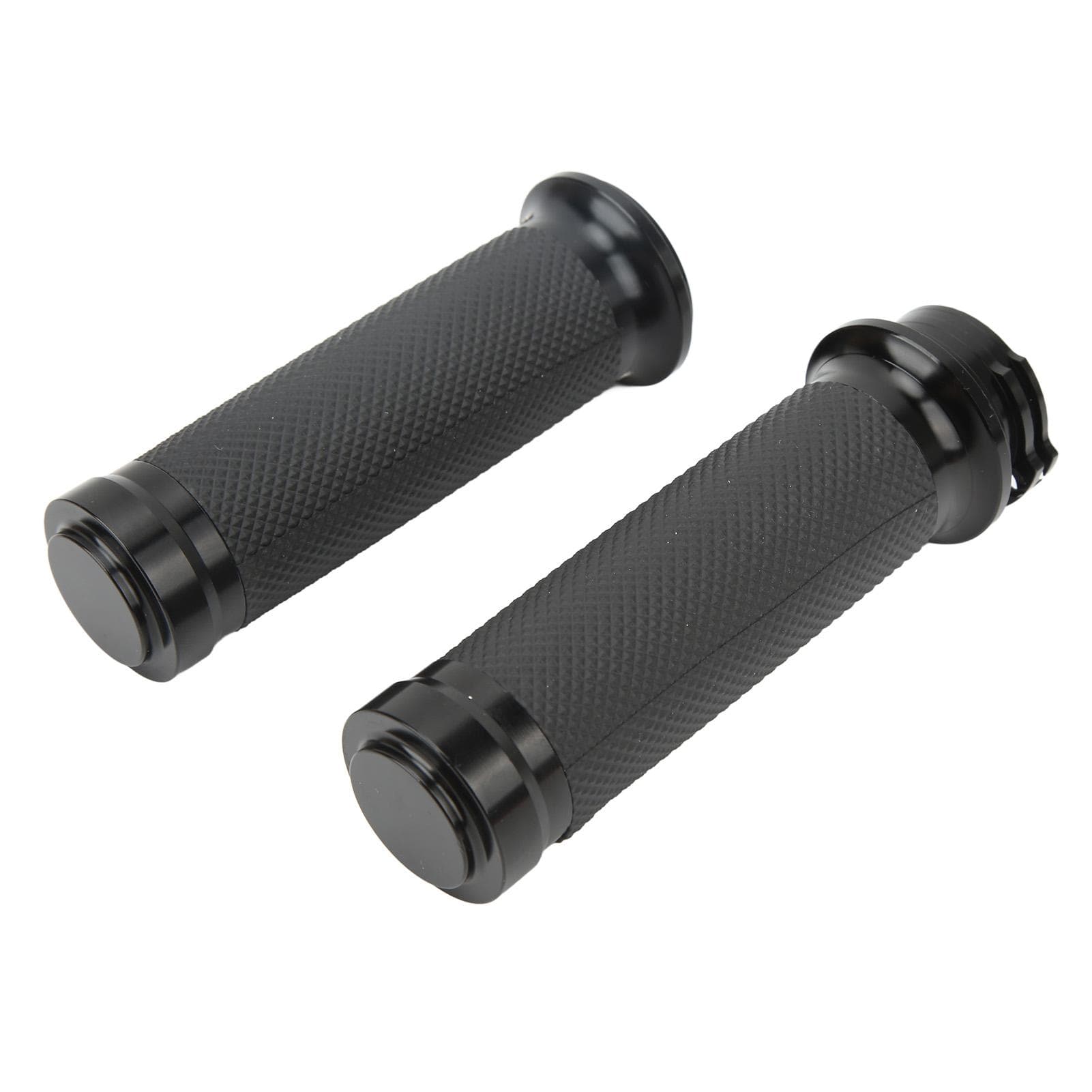 1 Pair 25mm Motocycle Handlebar Grips Black Comfortable Grasp Anodized Universal Rust Proof for