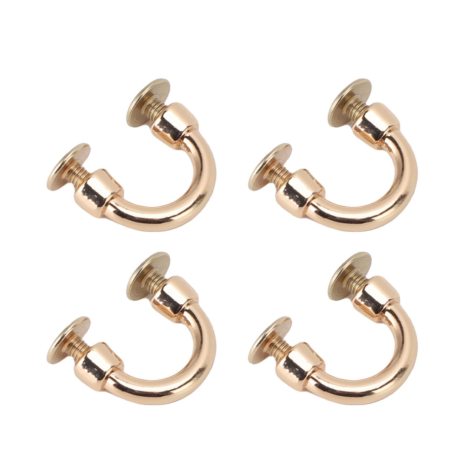 20 Set Arch Bridge Buckle Metal U Rings Connector Shackle G38 Light Gold with 5.5mm PH Screw for
