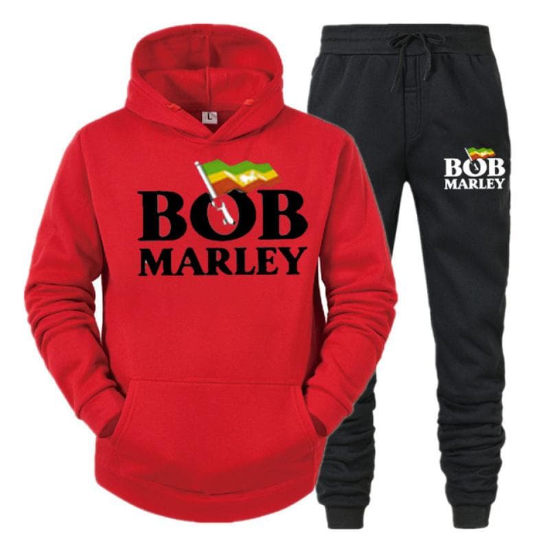 Bob Marley Printed Fashion Men Women Tracksuit Casual Hoodie And Pants 2pcs Sets Oversized Pullover Trend Sweatsuit Men Clothing S