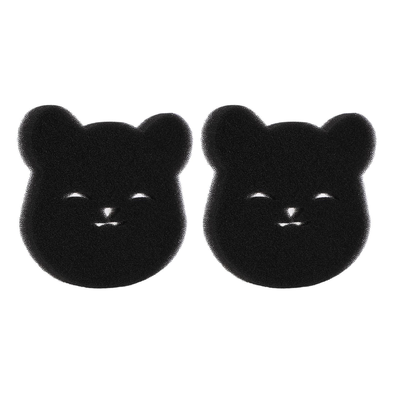 Laundry Pet Hair Remover Black Cute Bear Shaped Reusable Washing Machine Dog Hair Catcher for