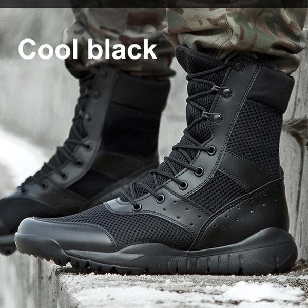 Ultra Light Special Forces Boots All Terrain Adaptation Ghost Combat Boots TEX Breathable PMC High Desert Boots Mens Outdoor SFB Military Enthusiasts 40 cool black