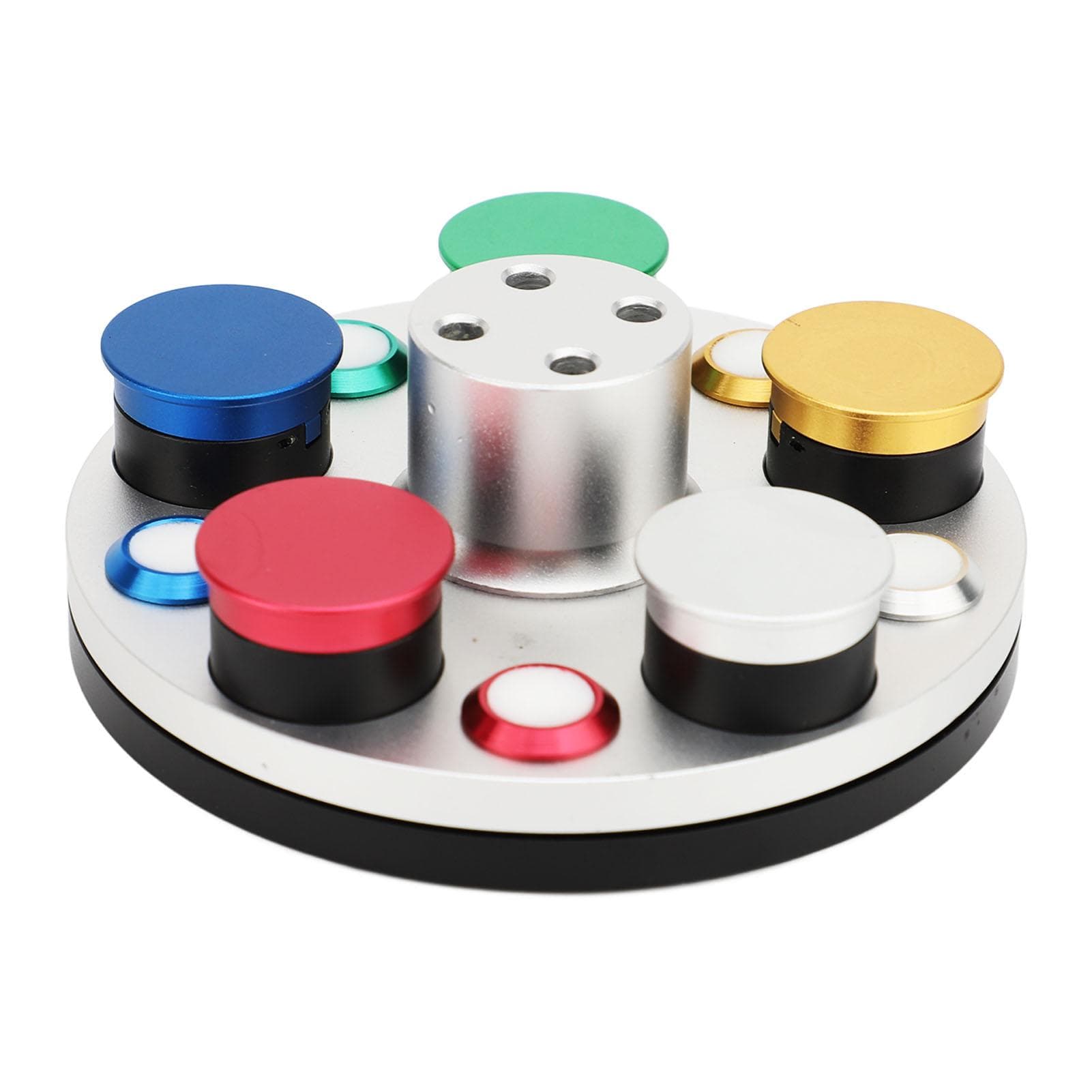 5 Holes Watch Oil Dishes Metal Turntable Watch Repair Tool for Maintenance Professionals and