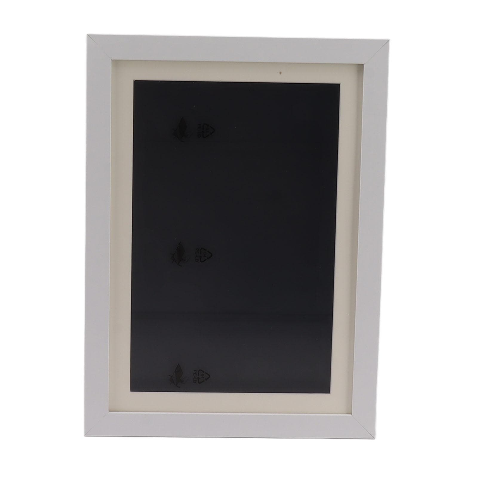 Kids Art Frame Density Board PS Magnetic Front Opening Changeable Artwork Display Frame Holds 50PCS white