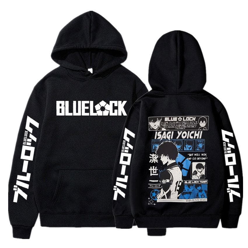 Anime Blue Lock Isagi Yoichi Printed Hooded Men Women Hot Manga Printed Hoodies Oversized Streetwear Harajuku Fleece Sweatshirts 5XL