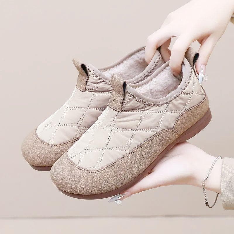 Winter with Fashionable Warm Shoes, Casual Women's Cotton Shoes with Soft Soles 40