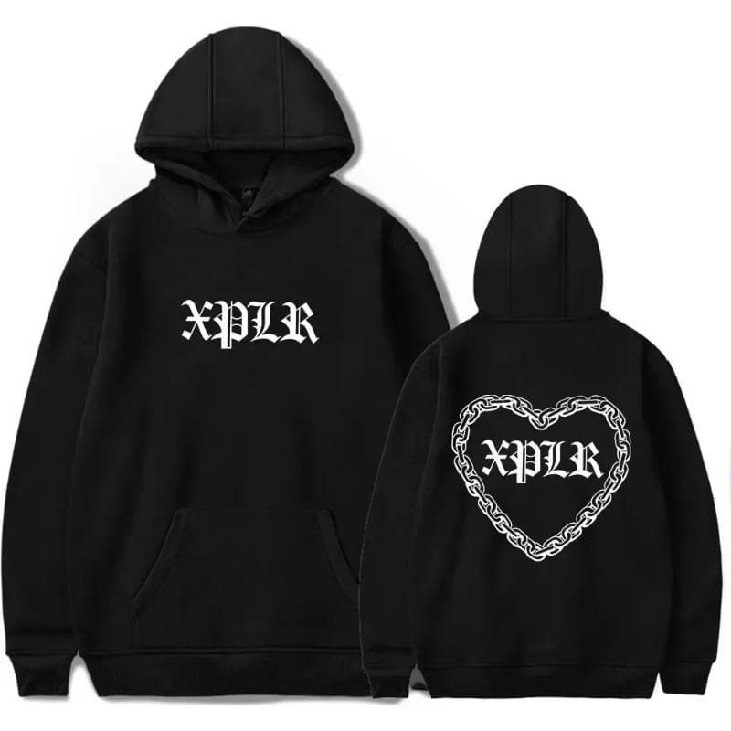 Sam Colby XPLR Men's Women's Hooded Sweatshirt Long Sleeved Casual Hoodie Warm Street Clothing Winter Top Hoodies & Sweatshirts Unisex S