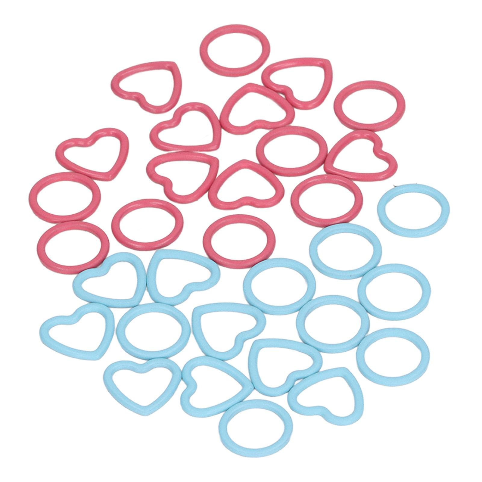 32pcs Stitch Markers DIY Metal Mixed Color Knitting Crochet Locking Stitch Markers for Sewing