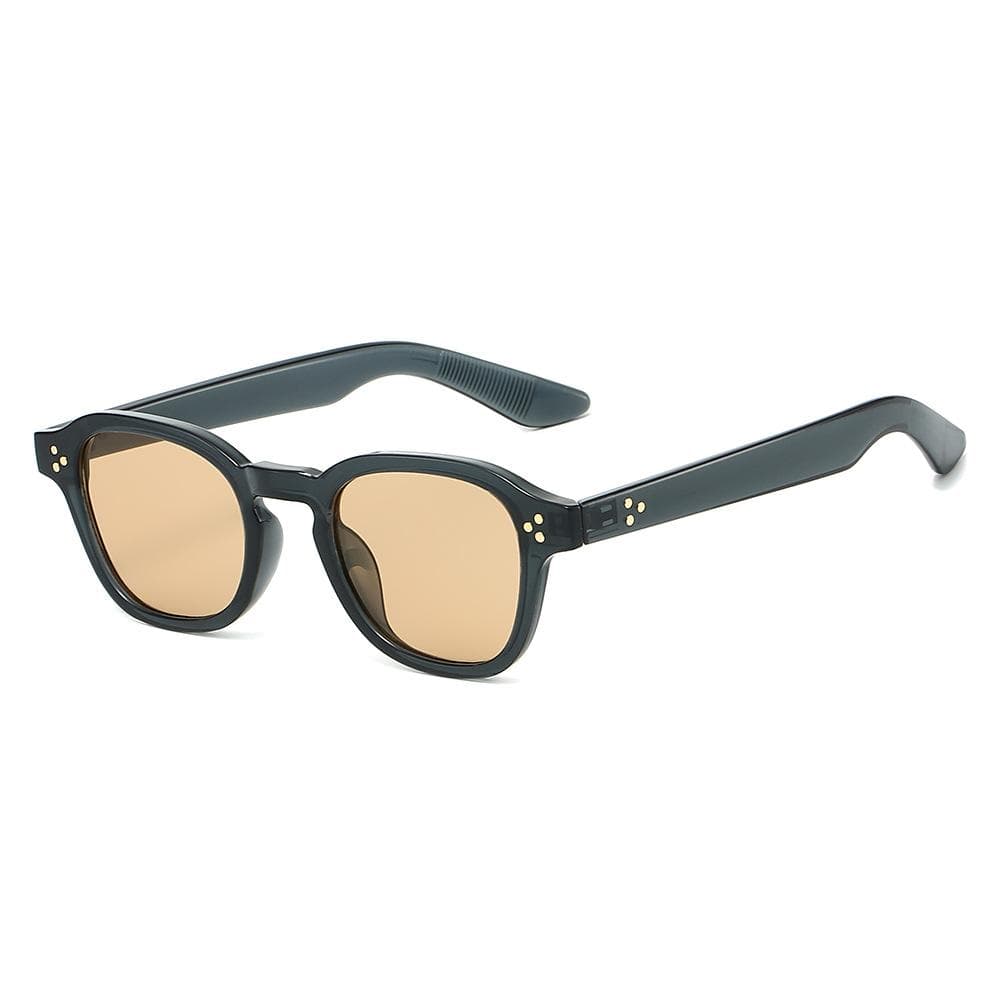 Square Vintage Sunglasses Women Men Designer Retro Fashion Rivet Style Sun Glasses Oculos De Sol as picture