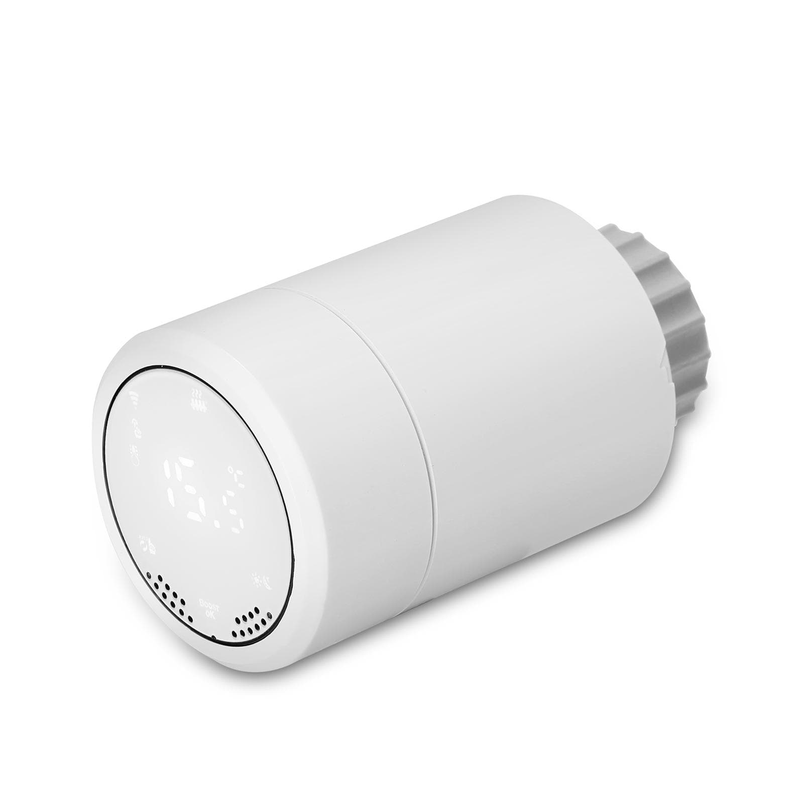 HY367RT ZigBee Touchable Display Temperature Controller Thermostatic Radiator Intelligent Home white