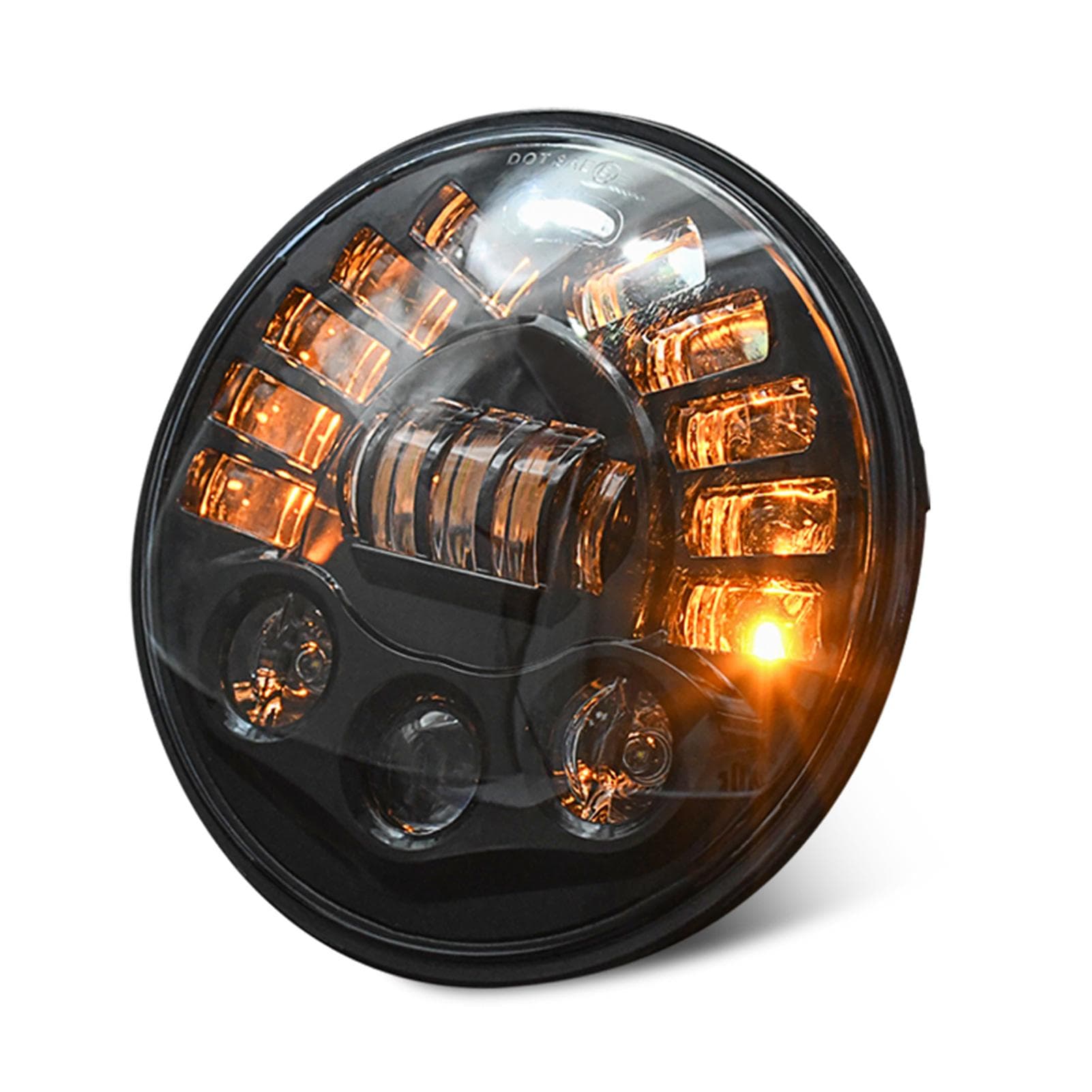 7'' Inch 85W LED Headlights Replacement for Jeep Wrangler JK TJ LJ 1997-2018, w/ DRL, High/Low black
