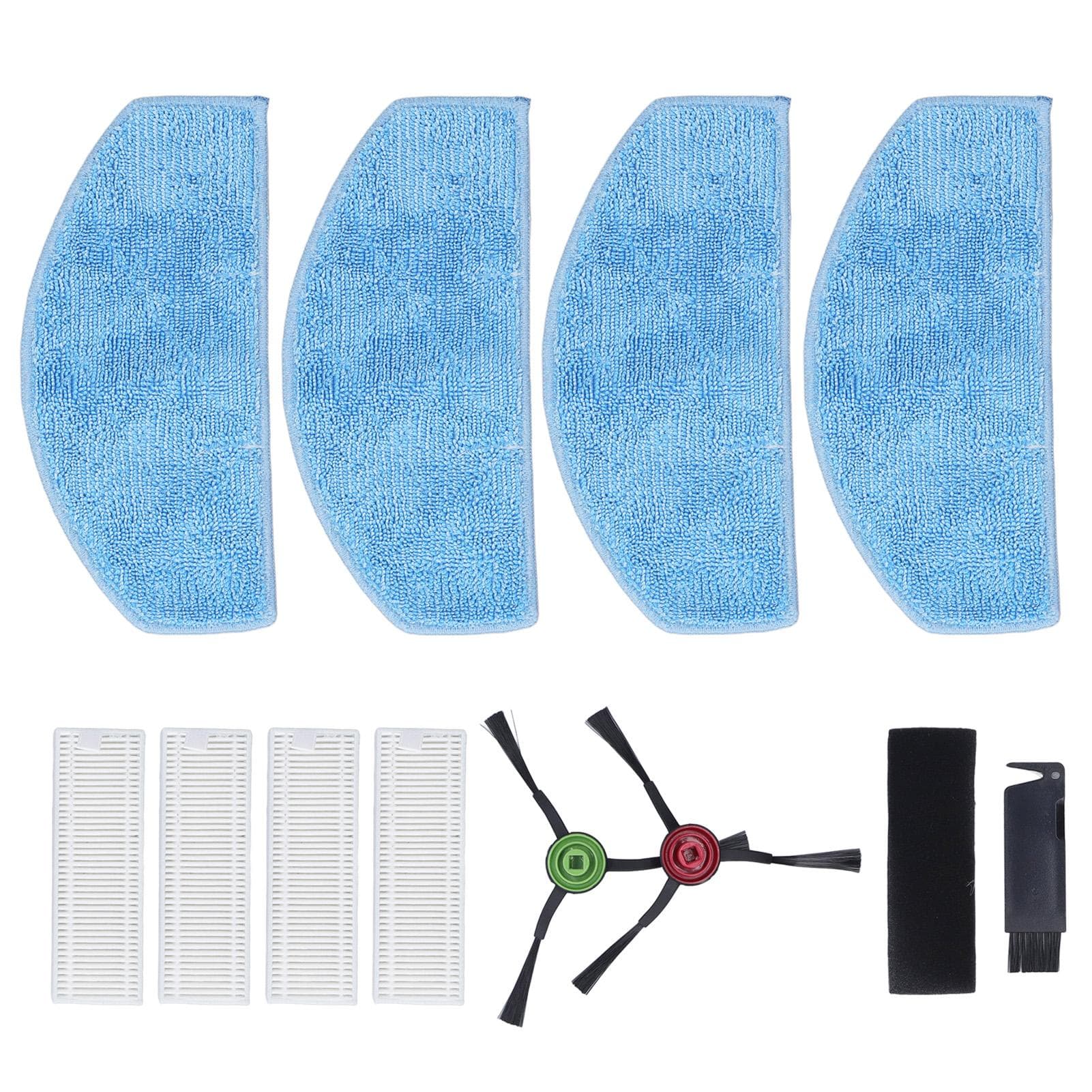 Sweeper Filter Side Brush Mop Cloth Efficient Washable Reusable Sweeper Accessories Kit for Laresar