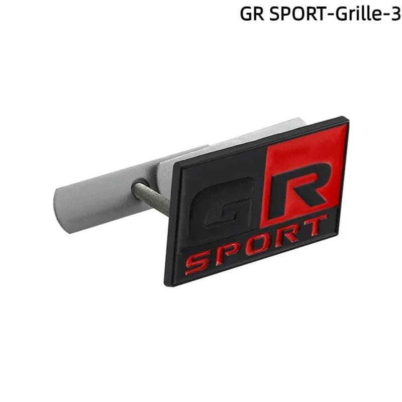 3D Metal GR Sport Logo Car Sticker Labeling Emblem Badge Decals Accessories GR SPORT-Grille-3