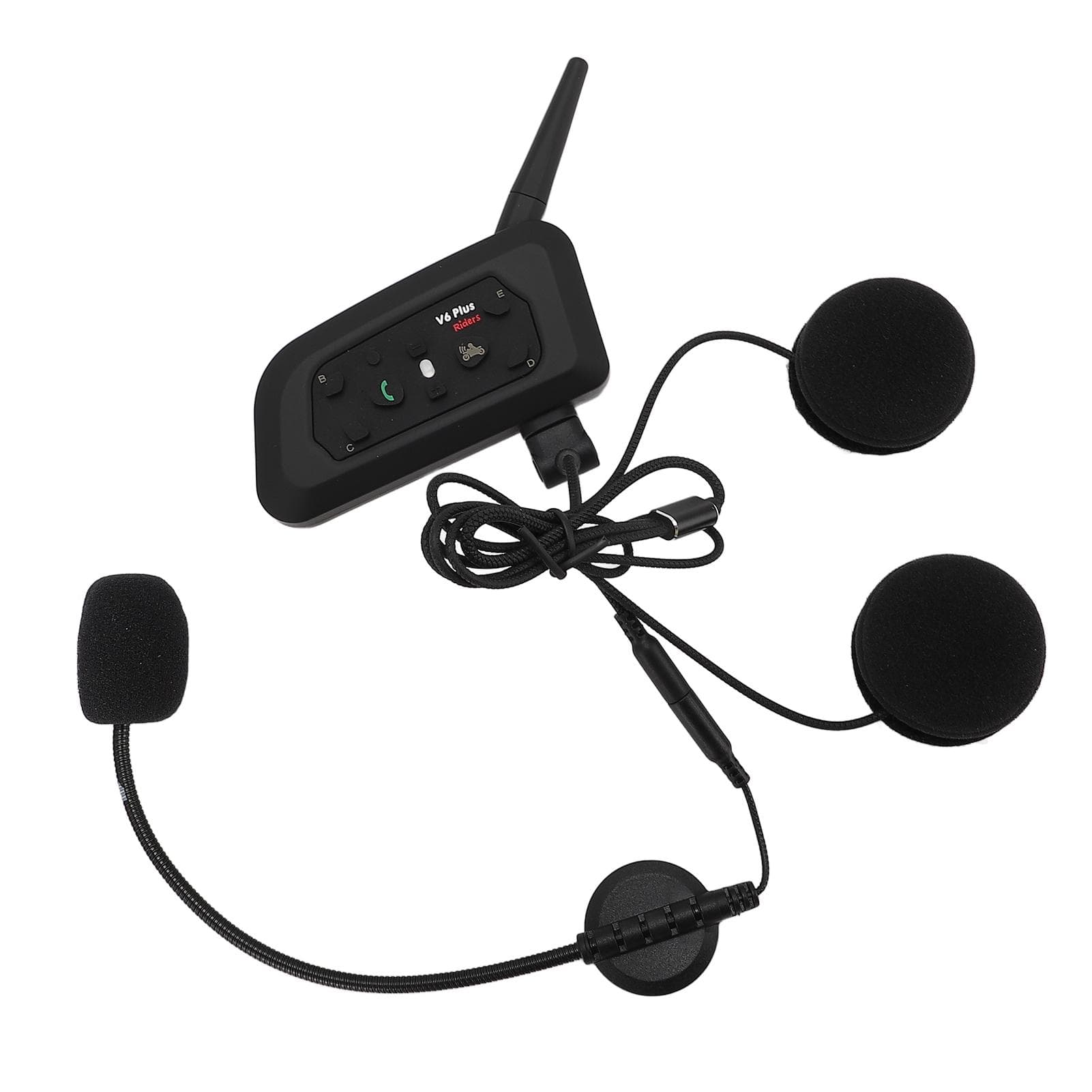 Motorcycle Bluetooth Intercom Headset Handsfree Water Proof Helmet 1200m Wireless Real Time