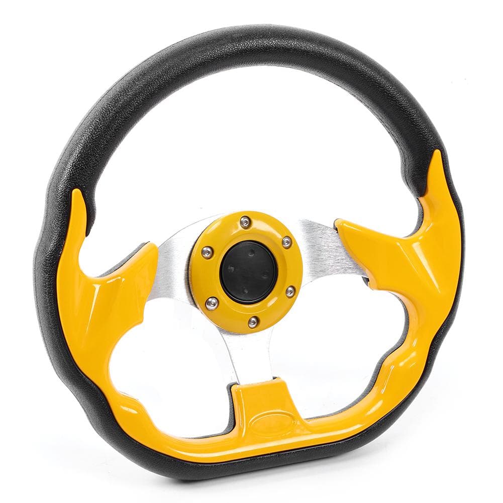 320mm12.5in Car Sport Steering Wheel with Horn Button Aluminum PVC Universal Accessory