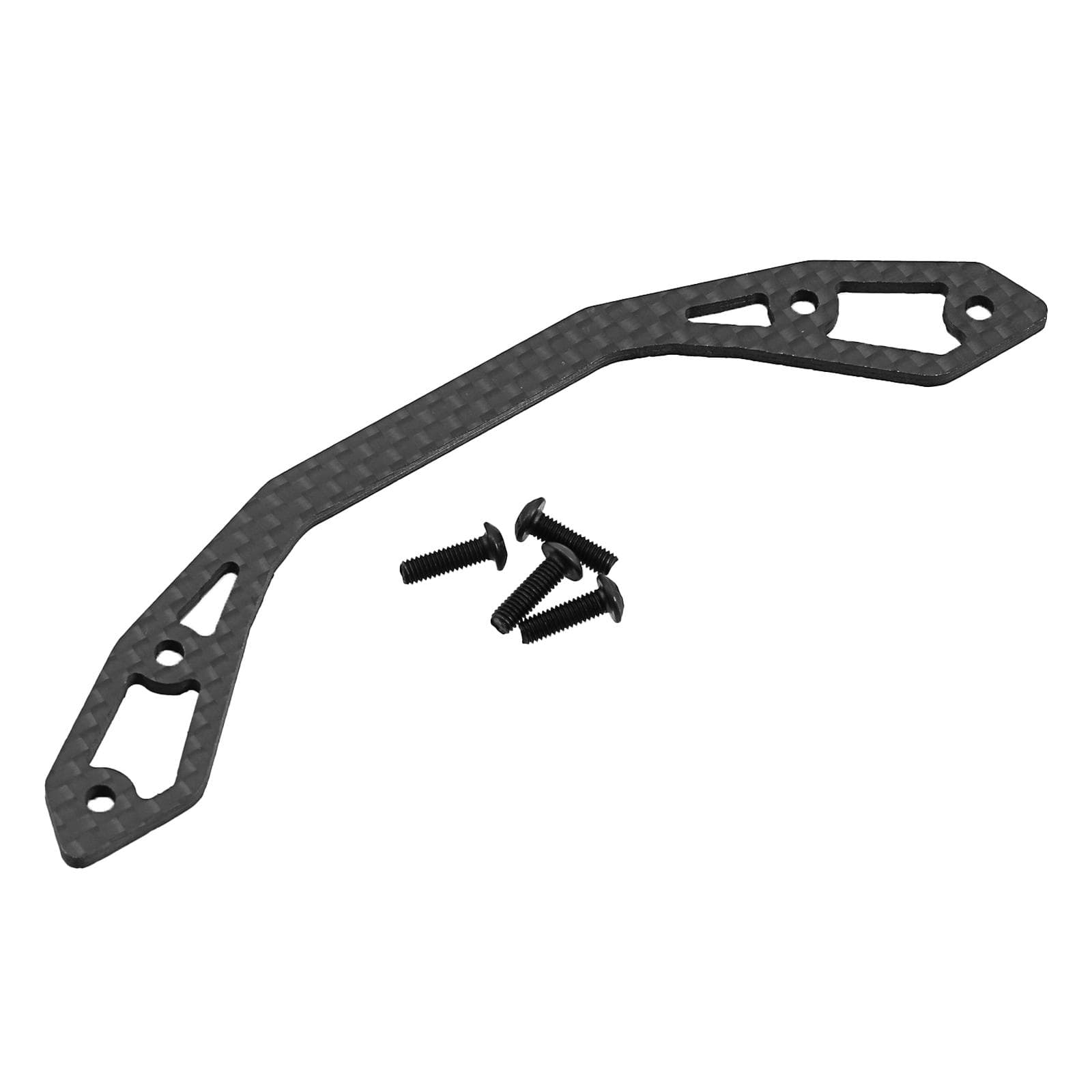 Carbon Fiber Bumper Bracket Replacement for TAMIYA XV01 XV-01 1/10 Remote Control Car Upgrades black